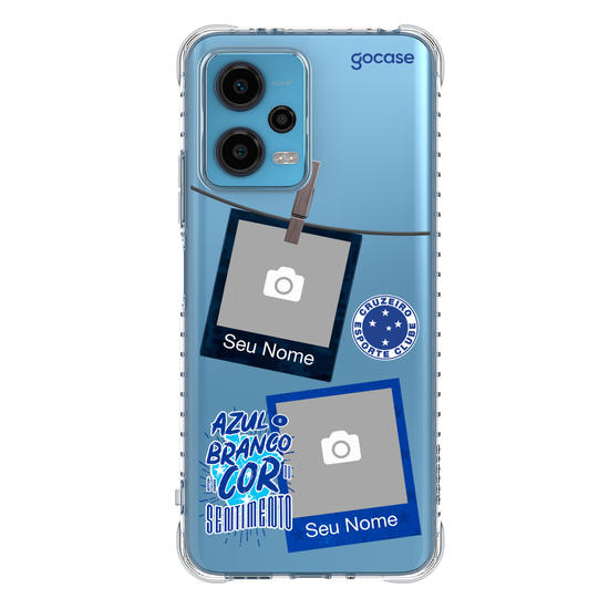 Capinha para celular Cruzeiro - Picture - Azul e Branco é a Cor do Sentimento