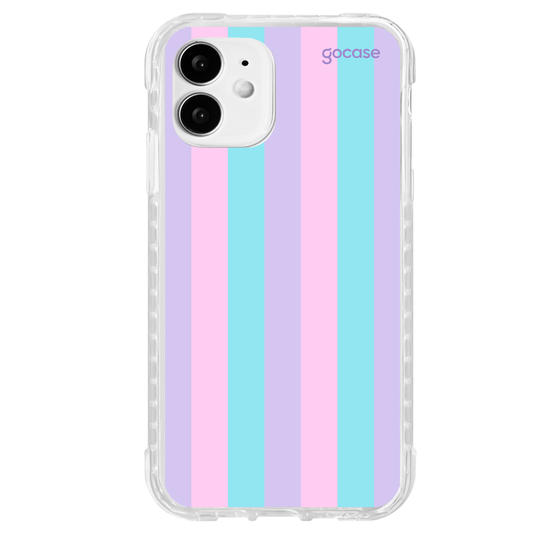 Capinha para celular Listras Tons Pasteis