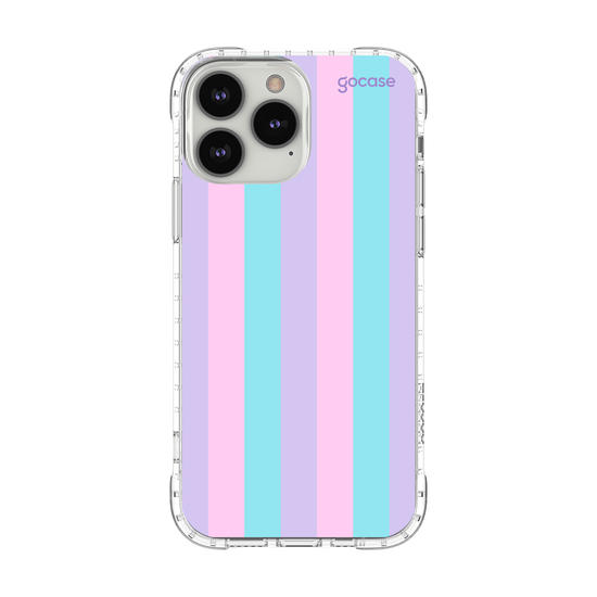 Capinha para celular Listras Tons Pasteis