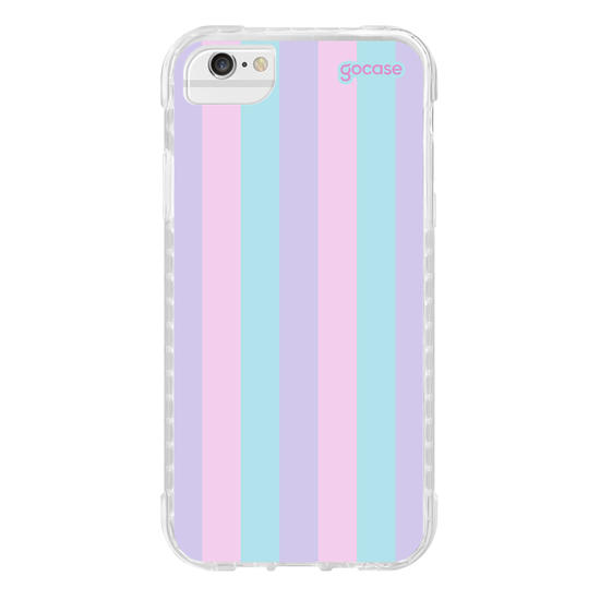 Capinha para celular Listras Tons Pasteis