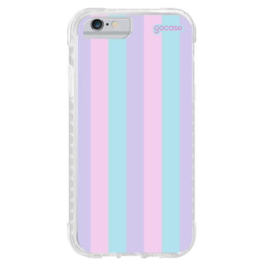 Capinha para celular Listras Tons Pasteis