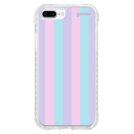 Capinha para celular Listras Tons Pasteis