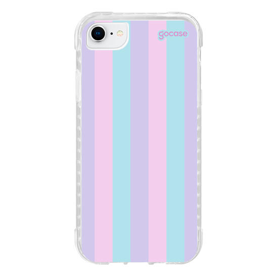 Capinha para celular Listras Tons Pasteis