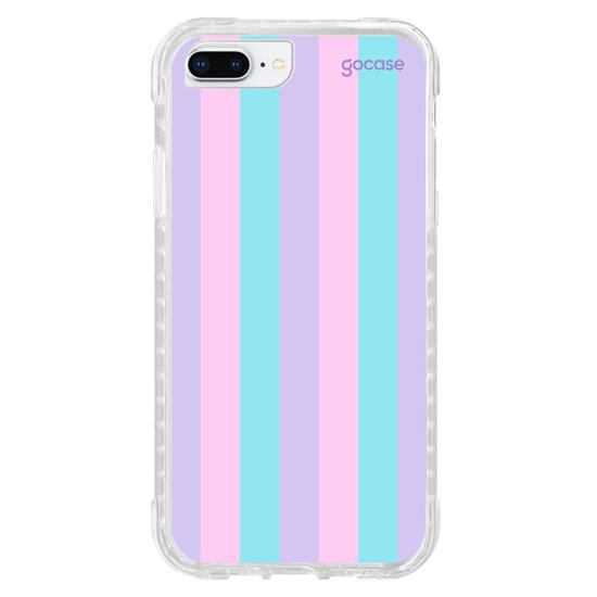 Capinha para celular Listras Tons Pasteis