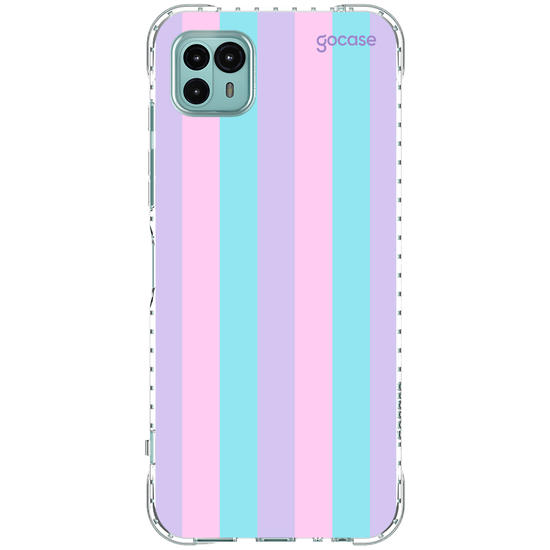 Capinha para celular Listras Tons Pasteis