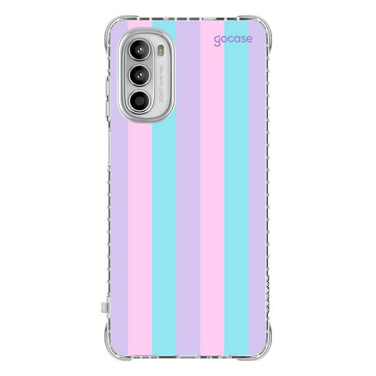 Capinha para celular Listras Tons Pasteis