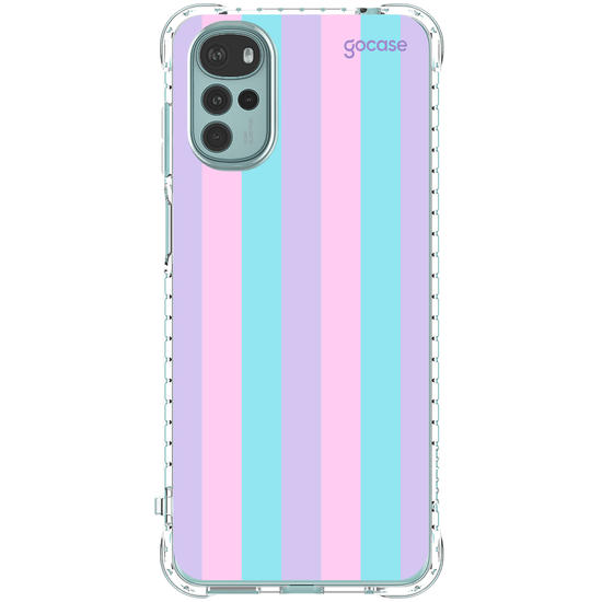Capinha para celular Listras Tons Pasteis