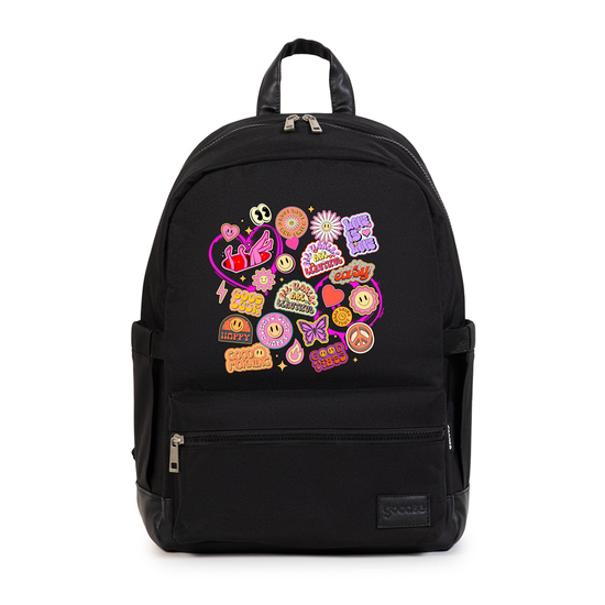 Mochila Notebook Casual Pro - Good Vibes Stickers