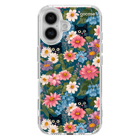 Capinha para celular  Cat Flowers