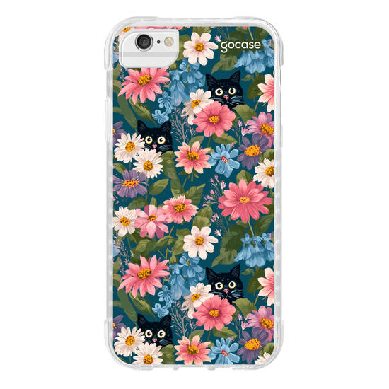 Capinha para celular  Cat Flowers