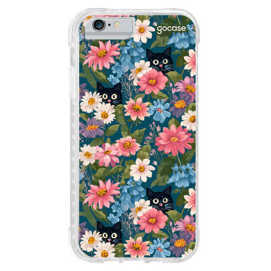 Capinha para celular  Cat Flowers