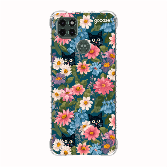 Capinha para celular  Cat Flowers