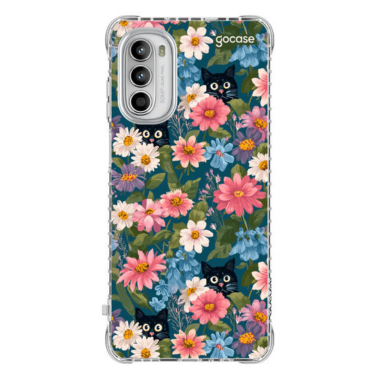 Capinha para celular  Cat Flowers