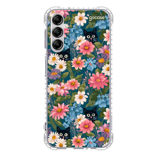 Capinha para celular  Cat Flowers