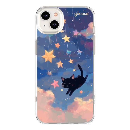 Capinha para celular  Gatinho e as Estrelas