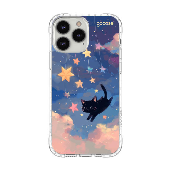 Capinha para celular  Gatinho e as Estrelas