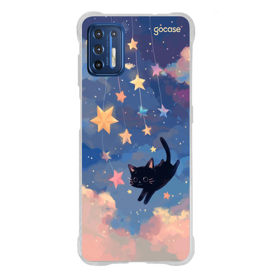 Capinha para celular  Gatinho e as Estrelas