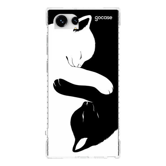 Capinha para celular Cat Yin Yang