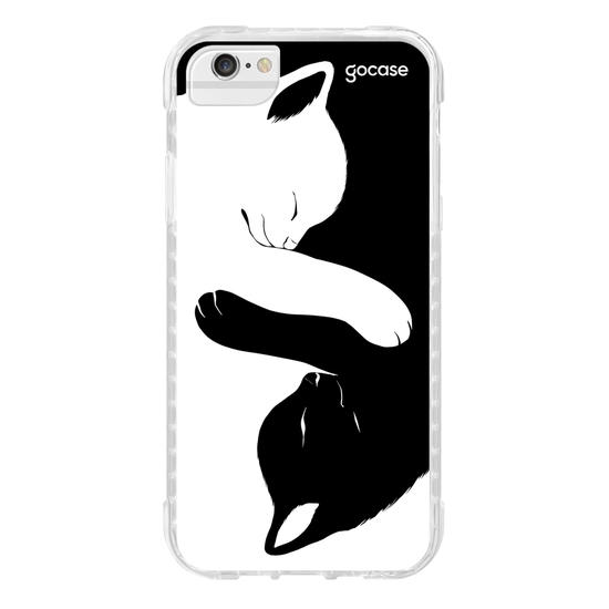 Capinha para celular Cat Yin Yang