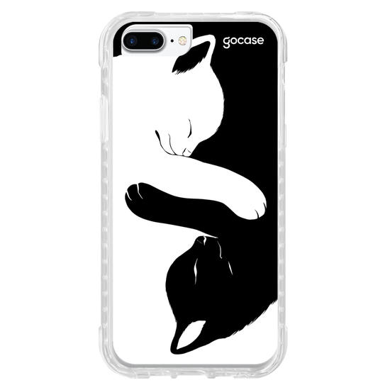 Capinha para celular Cat Yin Yang