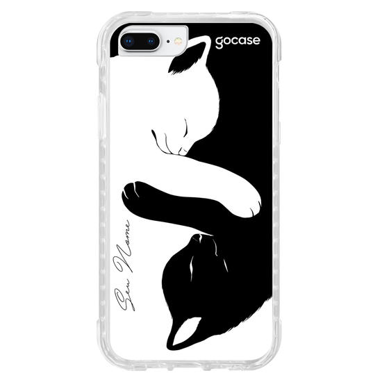 Capinha para celular Cat Yin Yang