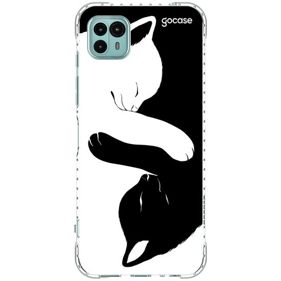 Capinha para celular Cat Yin Yang