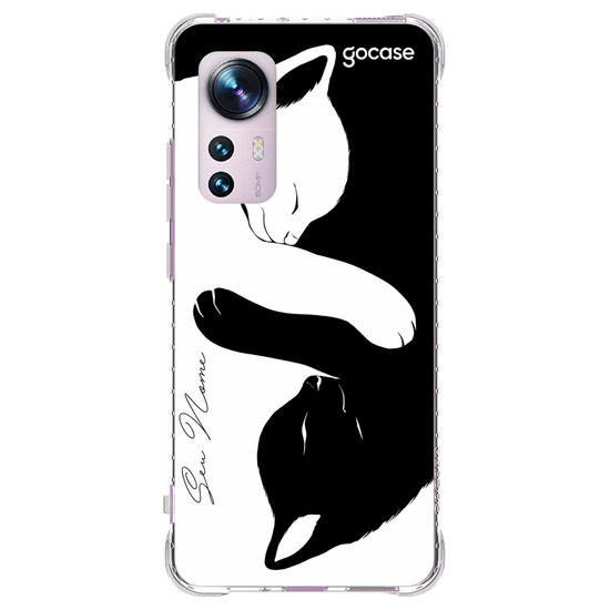 Capinha para celular Cat Yin Yang