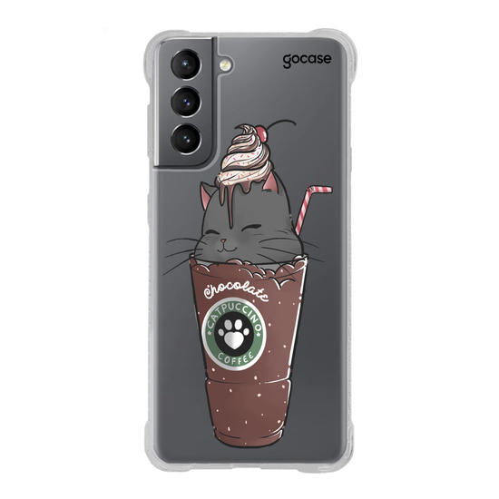 Capinha para celular Catpuccino