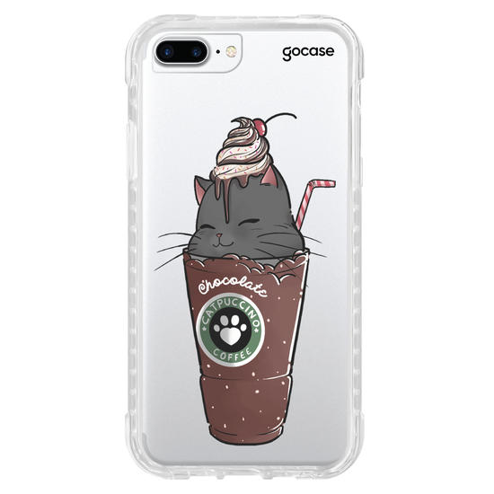 Capinha para celular Catpuccino