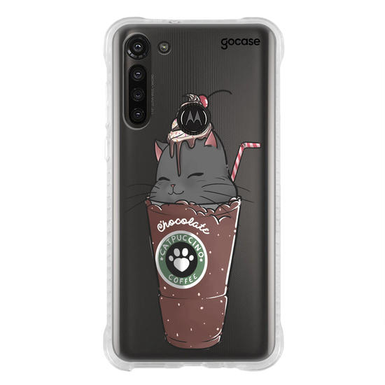 Capinha para celular Catpuccino