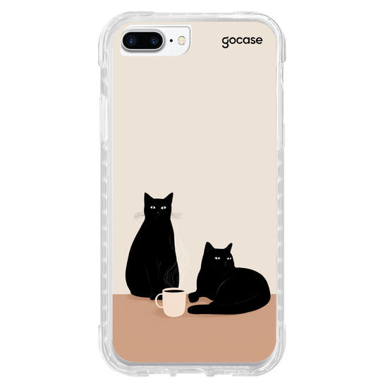 Capinha para celular  Cats & Coffe