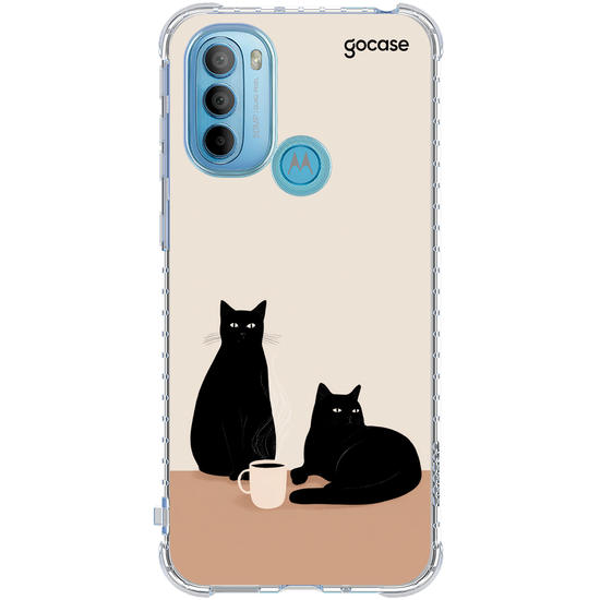 Capinha para celular  Cats & Coffe