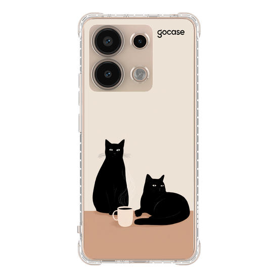 Capinha para celular  Cats & Coffe