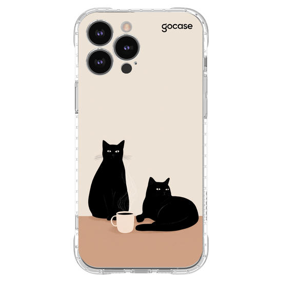 Capinha para celular  Cats & Coffe