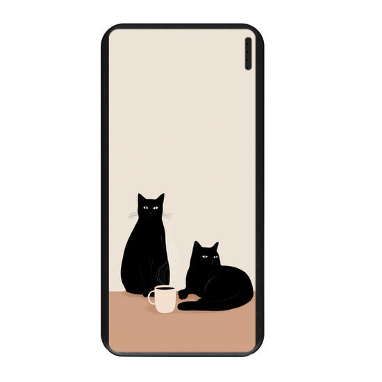 Carregador Portátil Fast Charge - Cats & Coffe