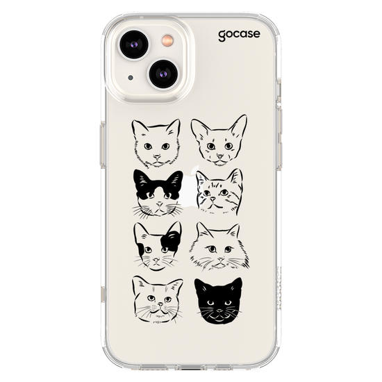 Capinha para celular  Cats Doodles