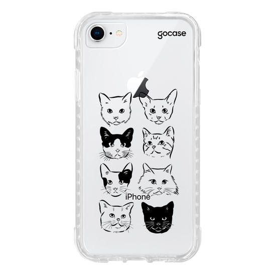 Capinha para celular  Cats Doodles