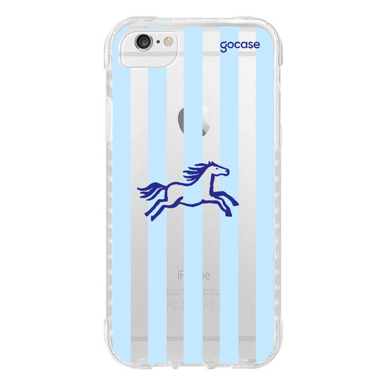 Capinha para celular Cavalo Listrado com Nome