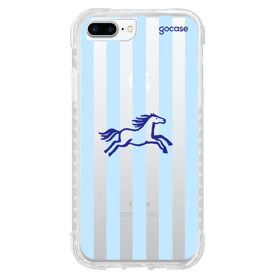 Capinha para celular Cavalo Listrado com Nome