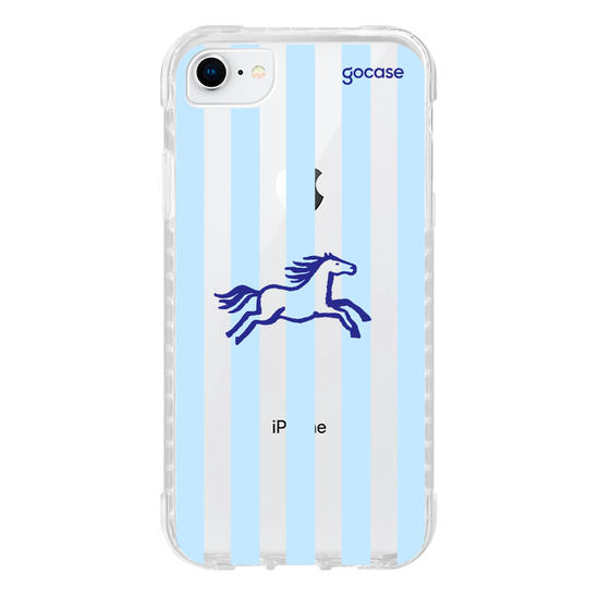 Capinha para celular Cavalo Listrado com Nome