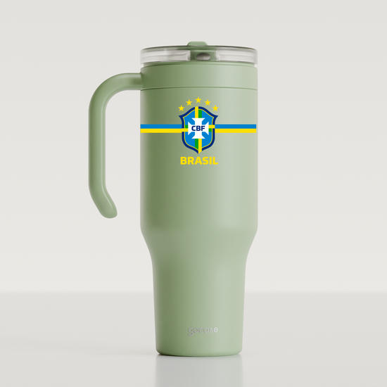 Copo Térmico Life - CBF - Brasil Core - Verde