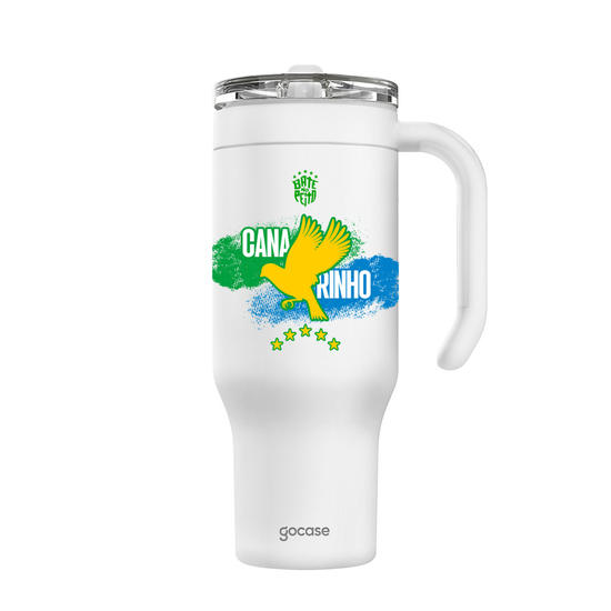 Copo Térmico Life + Ebook - CBF - Canarinho