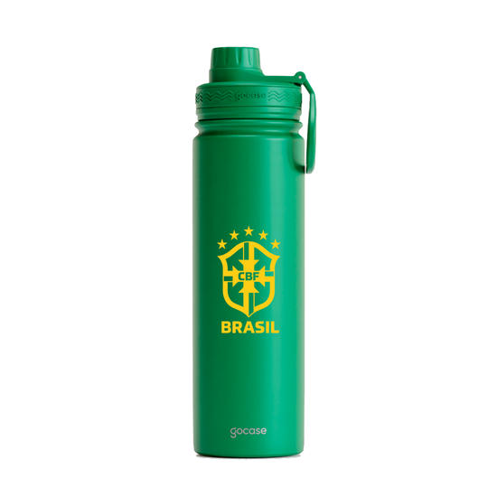 Garrafa Térmica Fresh - CBF - Escudo Amarelo