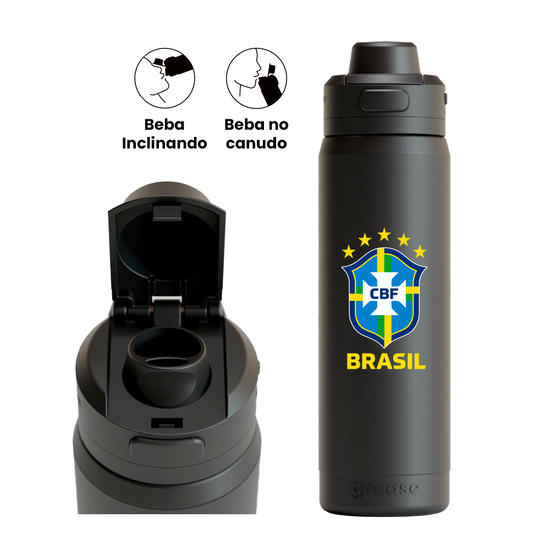 Garrafa Térmica Flip Pro - CBF - Títulos