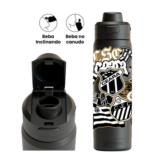 Garrafa Térmica Flip Pro - Ceará - Soft Stickers