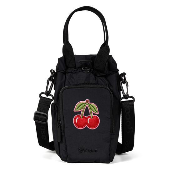 Bolsa de Garrafa - Cereja Bordada