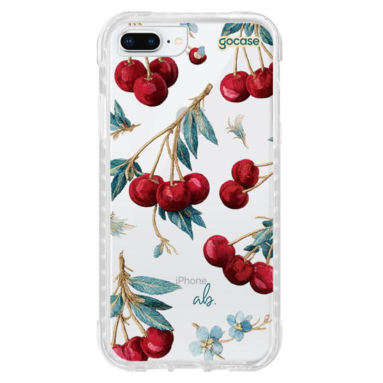 Capinha para celular  Cerejas Bordadas Vintage