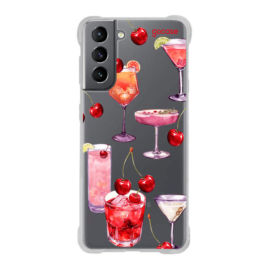 Capinha para celular  Cerejas & Drinks