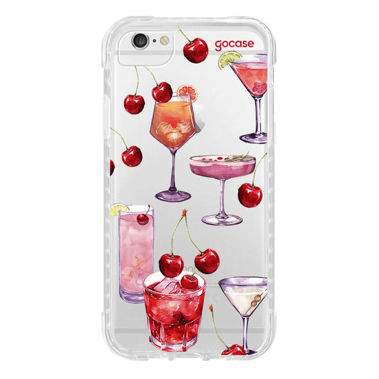 Capinha para celular  Cerejas & Drinks