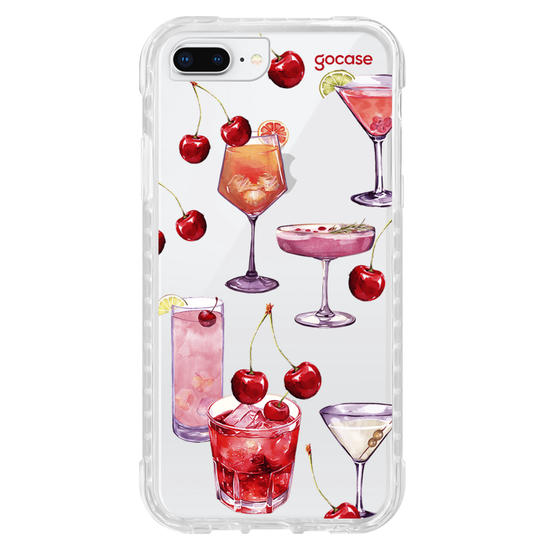 Capinha para celular  Cerejas & Drinks